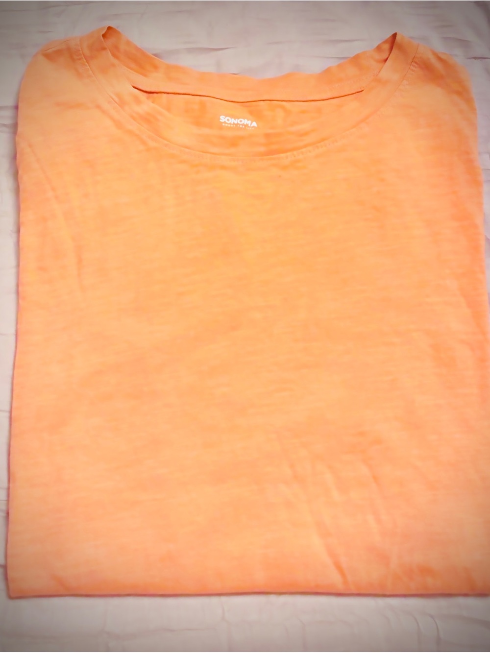 Sonoma Men’s Orange Short Sleeve Crewneck Tee